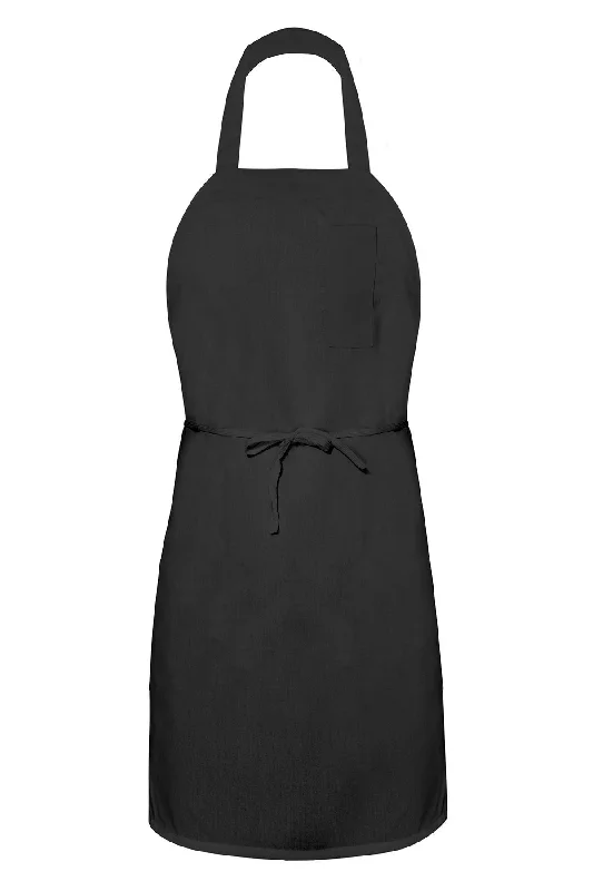 Black Bib Apron (1 Pencil Pocket)