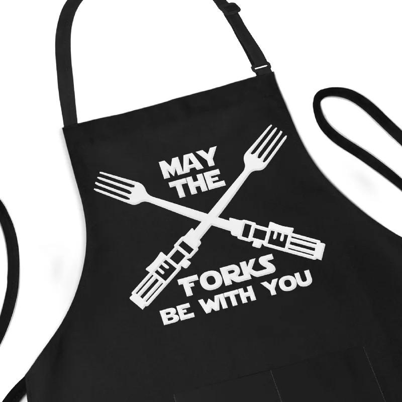 May The Forks Be With You - Star Wars Joke Apron