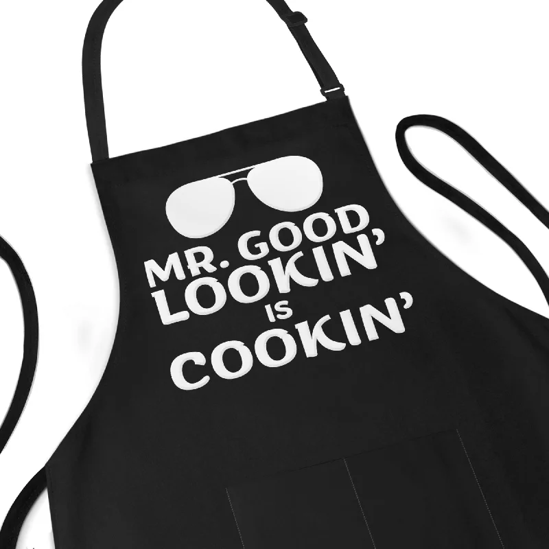 Mr. Good Lookin' Is Cookin' - Funny Men's Apron