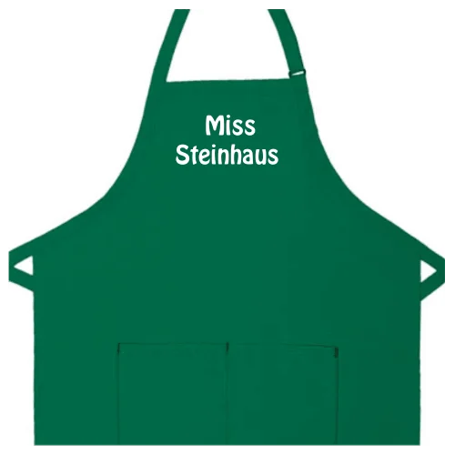 Personalized Apron Embroidered 2 Lines of Text