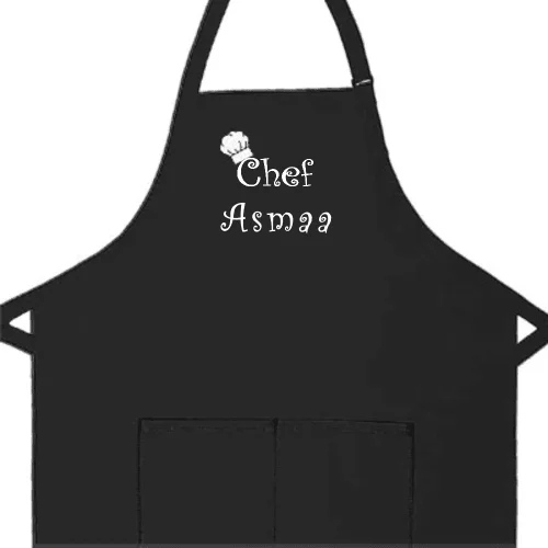 Personalized Apron Embroidered Chef Any Name Design Add a Name