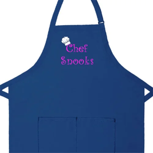 Personalized Apron Embroidered Chef Any Name Design Add a Name