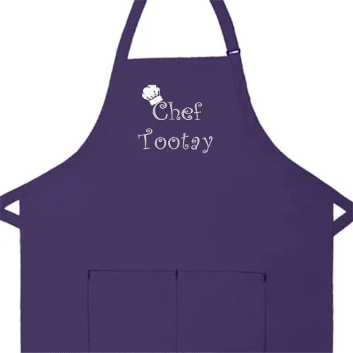 Personalized Apron Embroidered Chef Any Name Design Add a Name