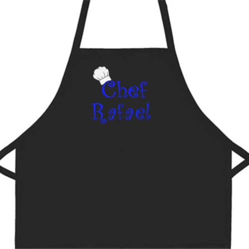 Personalized Child Apron Embroidered Chef Any Name Add a Name