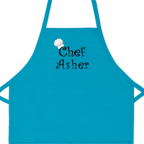 Personalized Child Apron Embroidered Chef Any Name Add a Name