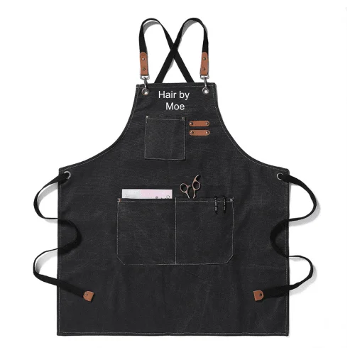 Personalized Durable Canvas Shop Apron Embroidered Name or Text