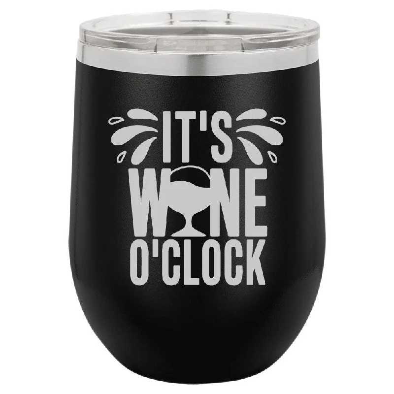 Personalized Its Wine Oclock Engraved Wine Tumbler