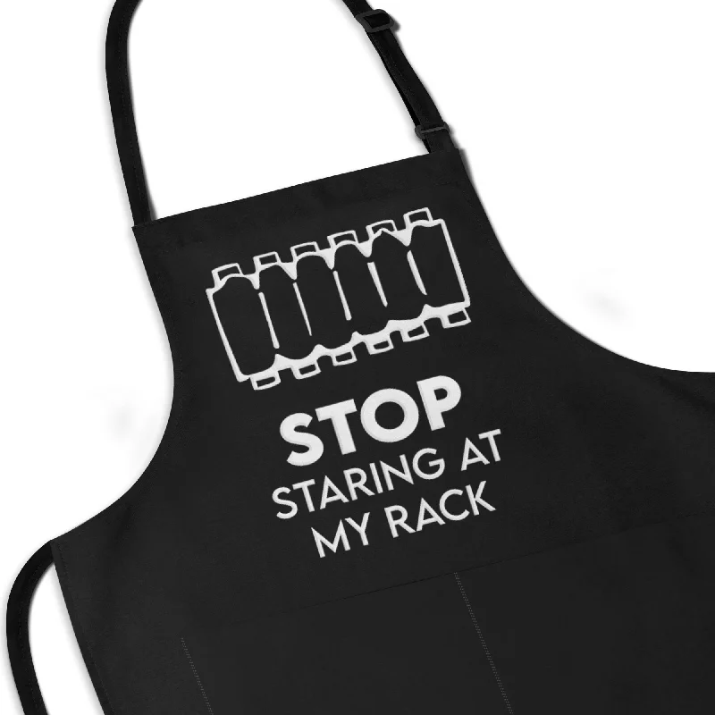 Stop Staring At My Rack - Cheesy BBQ Apron