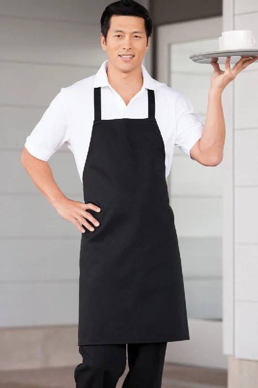 Black Bib Apron (No Pockets)