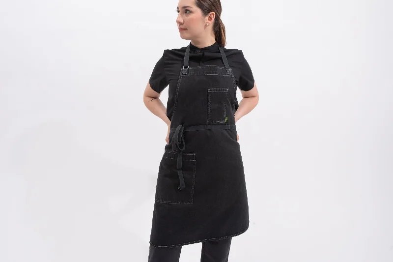 Washed Charcoal Chef Aprons