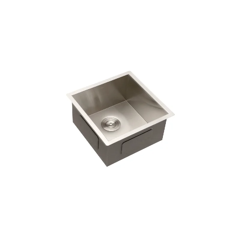 18-Gauge Stainless Steel Rectangle Undermount Single Bowl Kitchen Sink - 17 in. Width