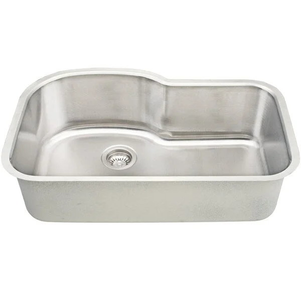 32-inch 18-gauge Stainless Steel Undermount Kitchen Sink w/ Accessories