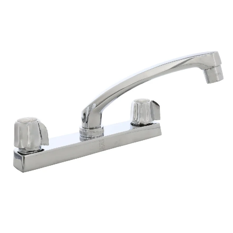 AquaPlumb 1812101 Chrome-Plated Heavy Pattern 2-Handle Kitchen Faucet