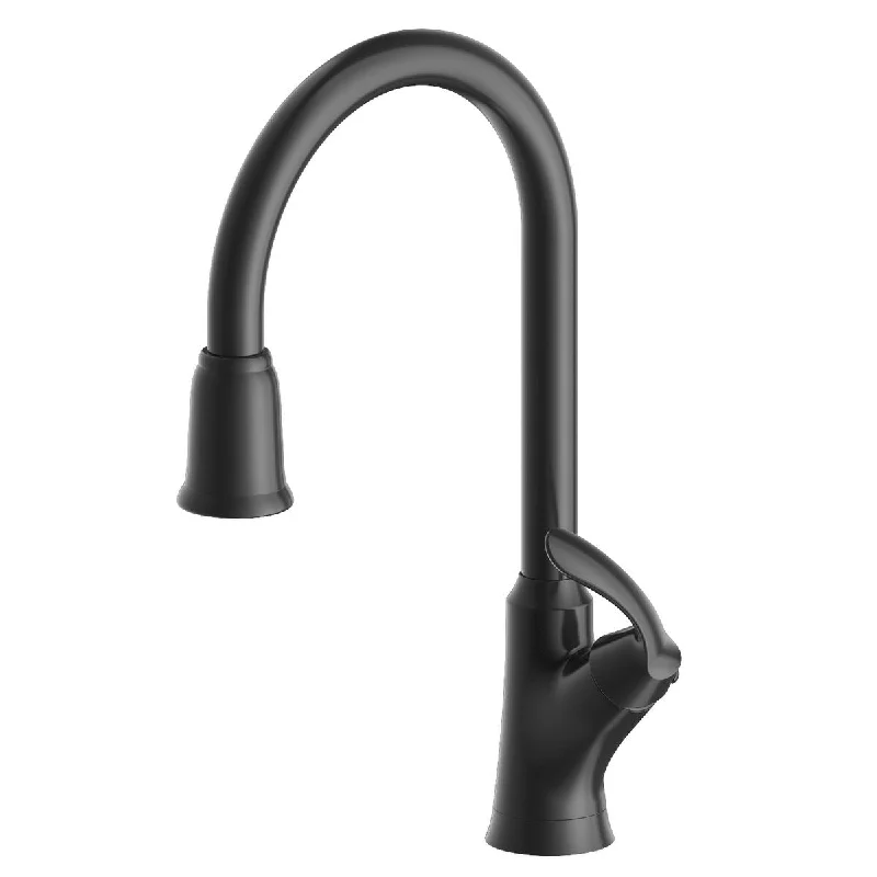 Arts et Metiers 1 or 3 Hole Pull-Down Kitchen Faucet in Matte Black