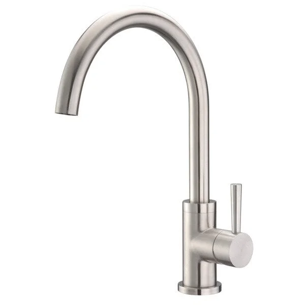 Cadell 70200 Brushed Stainless Steel Single Handle Kitchen Faucet