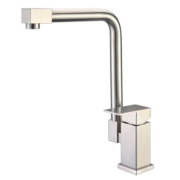 Cadell 70700 Brushed Stainless Steel Single Handle Kitchen Faucet