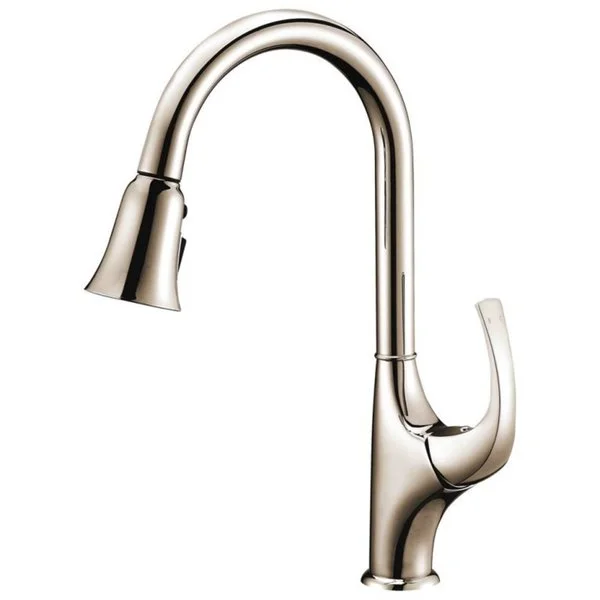 Dawn Brushed Nickel Single-lever Pull-out Spray Kitchen Faucet