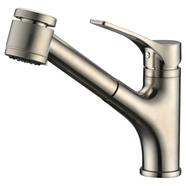 Dawn Brushed Nickel Single-lever Pull-out Spray Kitchen Faucet