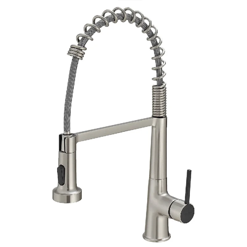 Faucet for Kitchen Sink,Brushed Nickel Kitchen Faucet with Pull Down Sprayer,Pull-Out Kitchen Sink Faucet