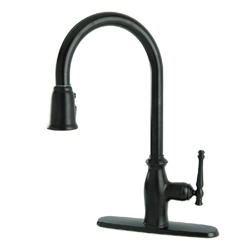 Fontaine Giordana Oil Rubbed Bronze Single-handle Pull-down Kitchen Faucet