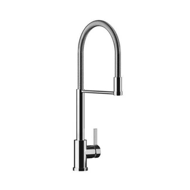 FV Coihue Z412.01/N1F, Kitchen Sink Pull Down Faucet with Single Handle Bar, Deck Mount, Swivel Spout, One Hole, Modern Design