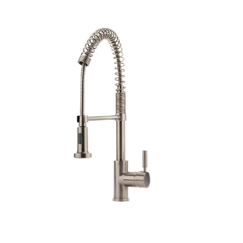 Hahn Commercial Stainless-steel Pre-rinse Kitchen Faucet - Silver