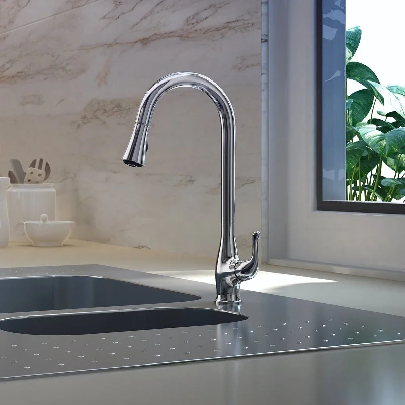 Kapalua Collection. Pull-Down kitchen faucet. Chrome finish. By Lulani