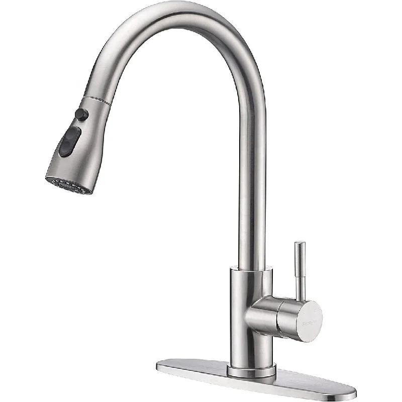 Keonjinn Kitchen Faucet with Pull Down Sprayer,Single Handle High Arc Kitchen Sink Faucet