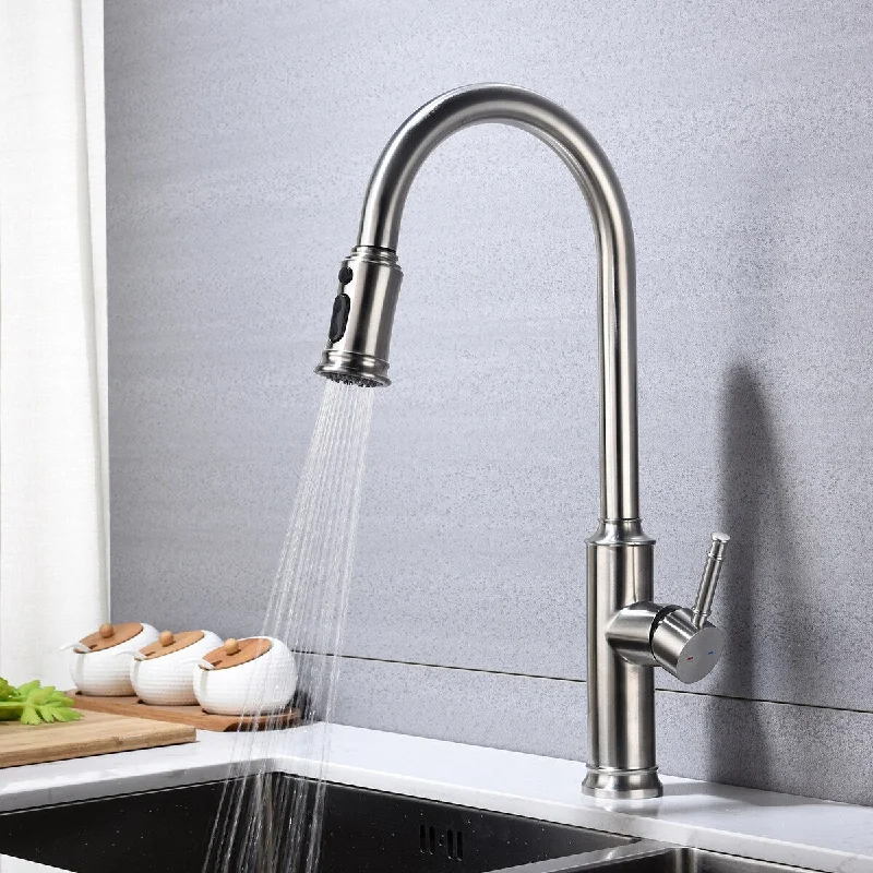 Kitchen Faucet with Pull Out Spraye, Corrosion Resistance and Rust Prevention