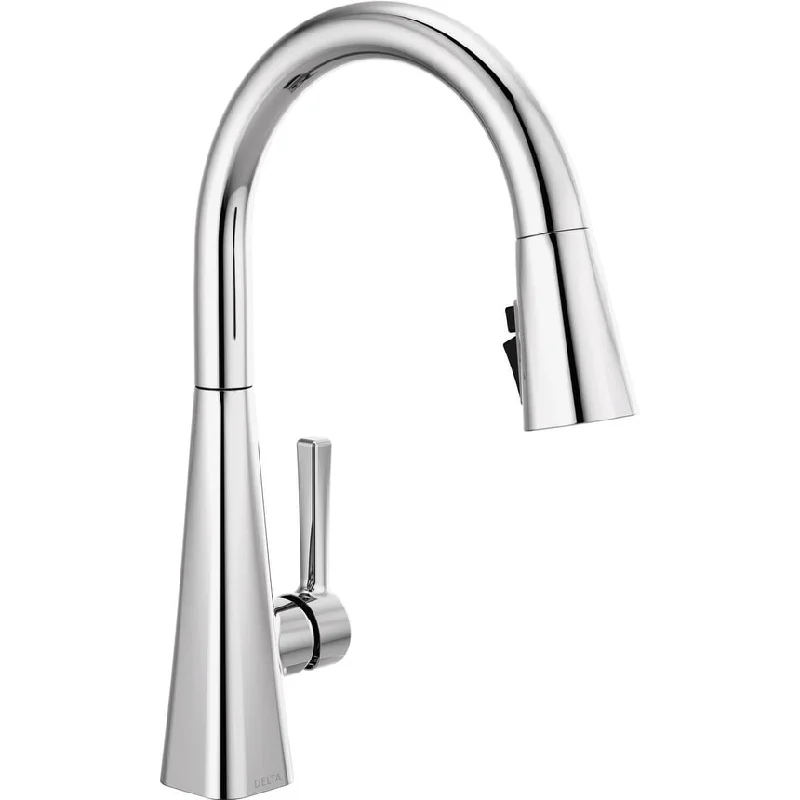 Lenta Brushed Nickel Kitchen Faucet, Kitchen Faucets with Pull Down Sprayer, Magnetic Docking Spray Head, SpotShield Stainless