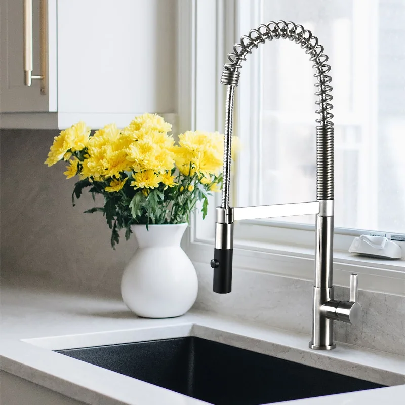 Modern Single Handle Spring High Arc Kitchen Faucet