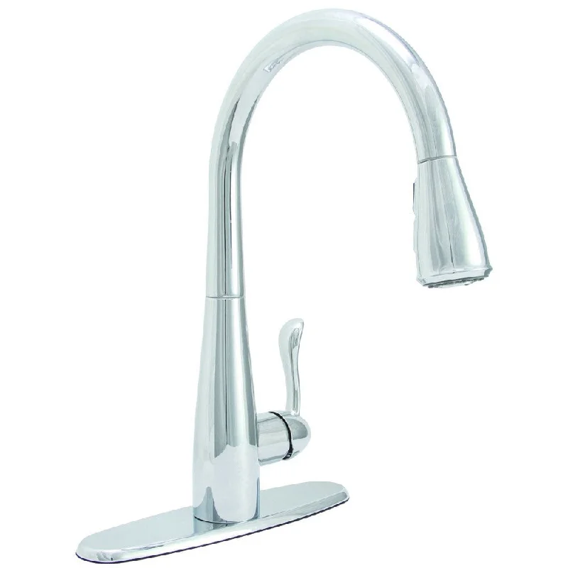 Premier Sanibel Lead-free Single-handle Pull-down Chrome Kitchen Faucet