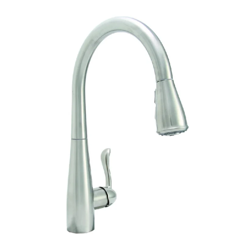 Premier Sanibel Single Lever PVD Brushed Nickel Pull-Down Kitchen Faucet