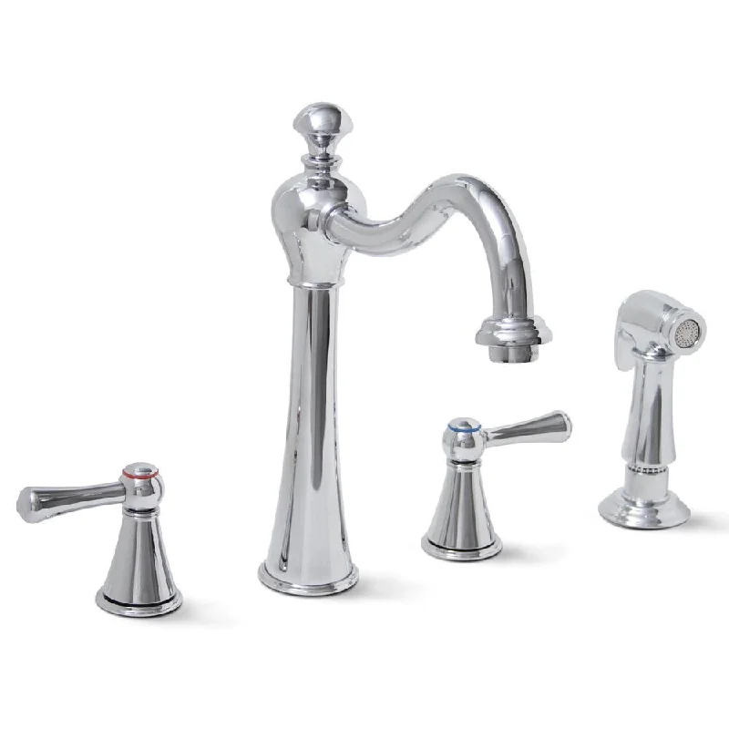 Premier Sonoma Two-handle Chrome Kitchen Faucet with Matching Side Spray