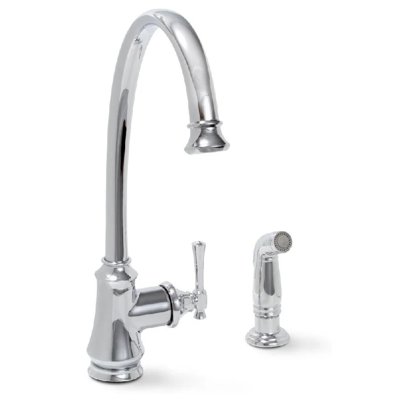 Premier Torino Lead-free Single-handle Chrome Kitchen Faucet with Matching Sprayer