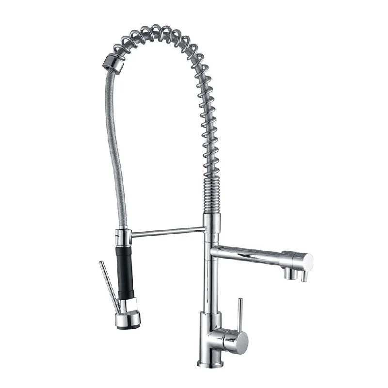 Ruvati 28-inch Polished Chrome Commercial Style Pre-rinse Spray Kitchen Faucet