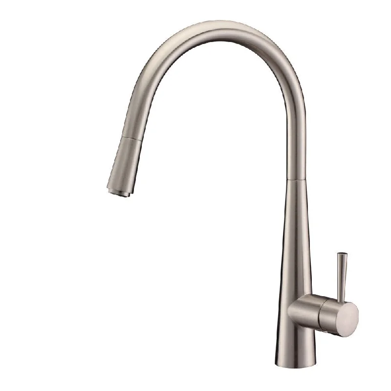 Ruvati Brushed Nickel Pullout Spray Kitchen Faucet Brushed Nickel