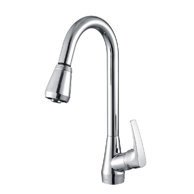 Ruvati Polished Chrome Pull-out Spray Kitchen Faucet