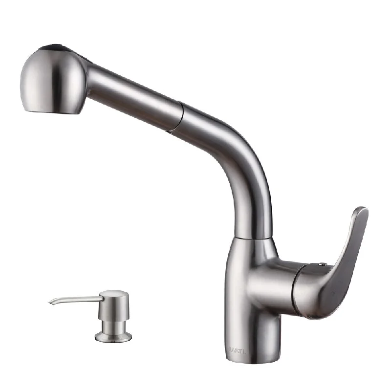 Ruvati RVF1231K1ST Stainless Steel Single Handle Kitchen Faucet