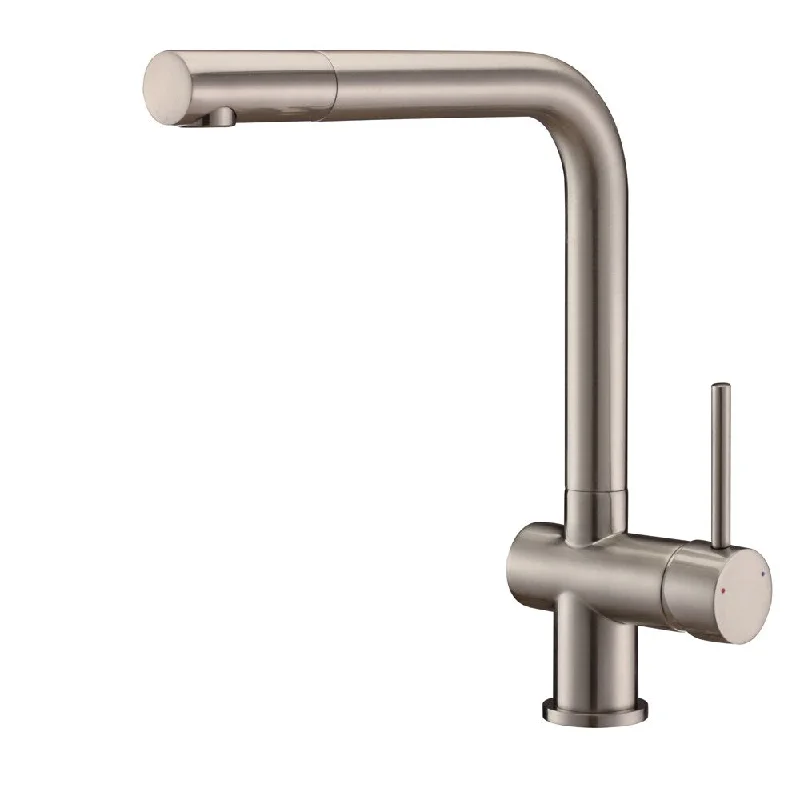 Ruvati RVF1235BN Brushed Nickel Single Handle Kitchen Faucet