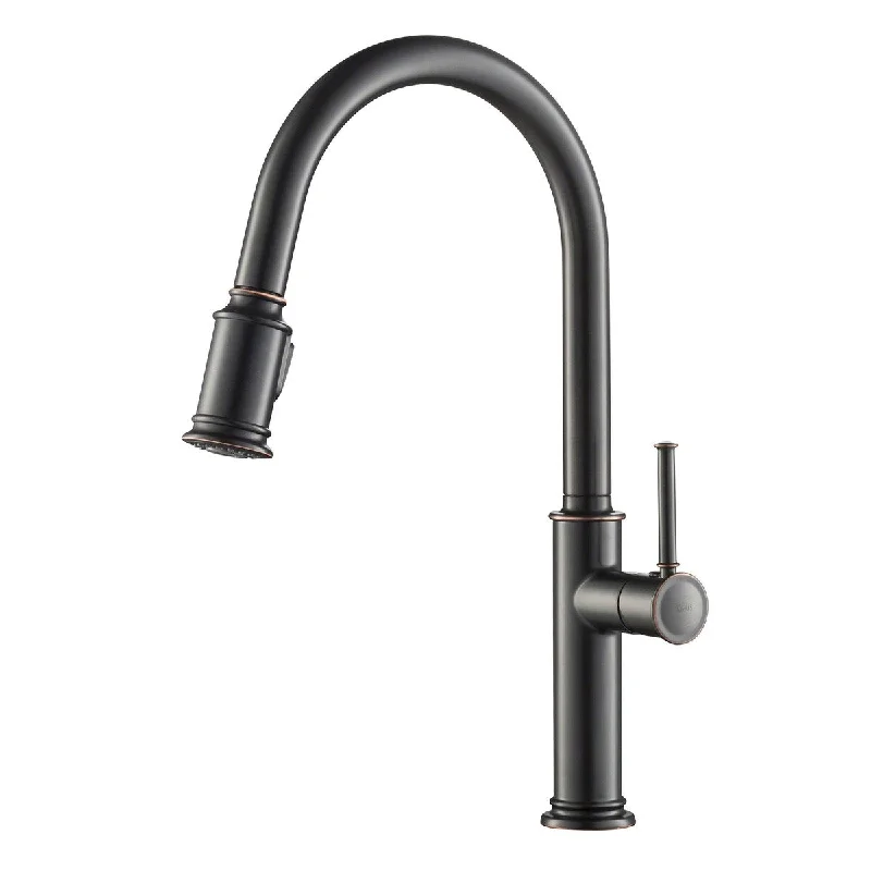 Sellette Single Pull Down Handle Kitchen Sink Faucet, Oil Rubbed Bronze