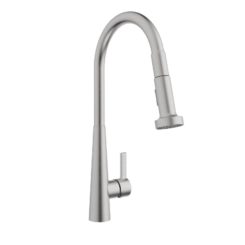 SIN78CSS Single Handle Pull-Down Kitchen Faucet with Zero-Weight and AutoRetrac Technology, Stainless Steel