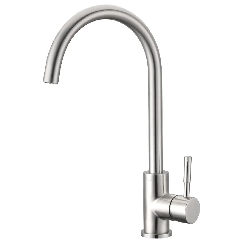 Single Handle Kitchen Faucet in Brushed Nickel Finish