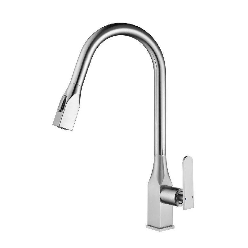 Single Handle Pull-out Kitchen Faucet Brushed Nickel