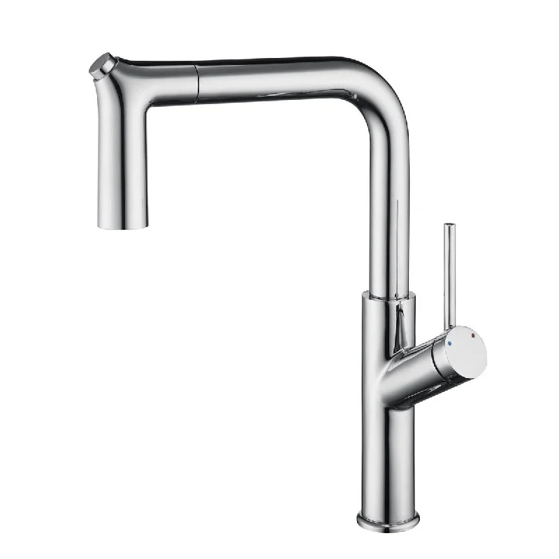 Single Handle Pull-out Kitchen Faucet Brushed Nickel