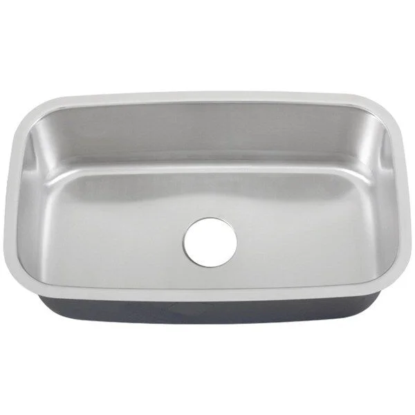 Ticor 32-inch 16-gauge Stainless Steel Undermount Kitchen Sink - Silver