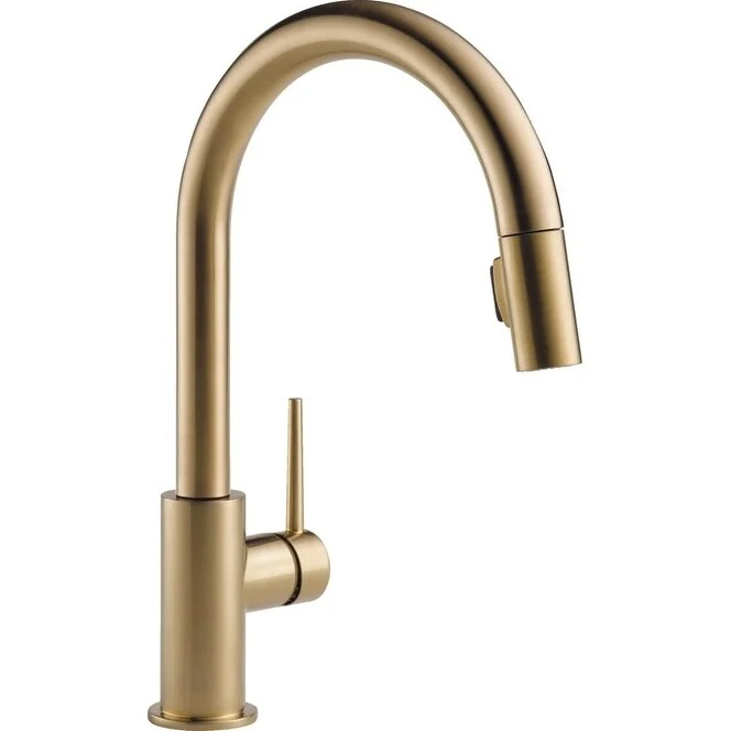 Trinsic Gold Kitchen Faucet, Kitchen Faucets with Pull Down Sprayer, Sink Faucet with Magnetic Docking Spray Head