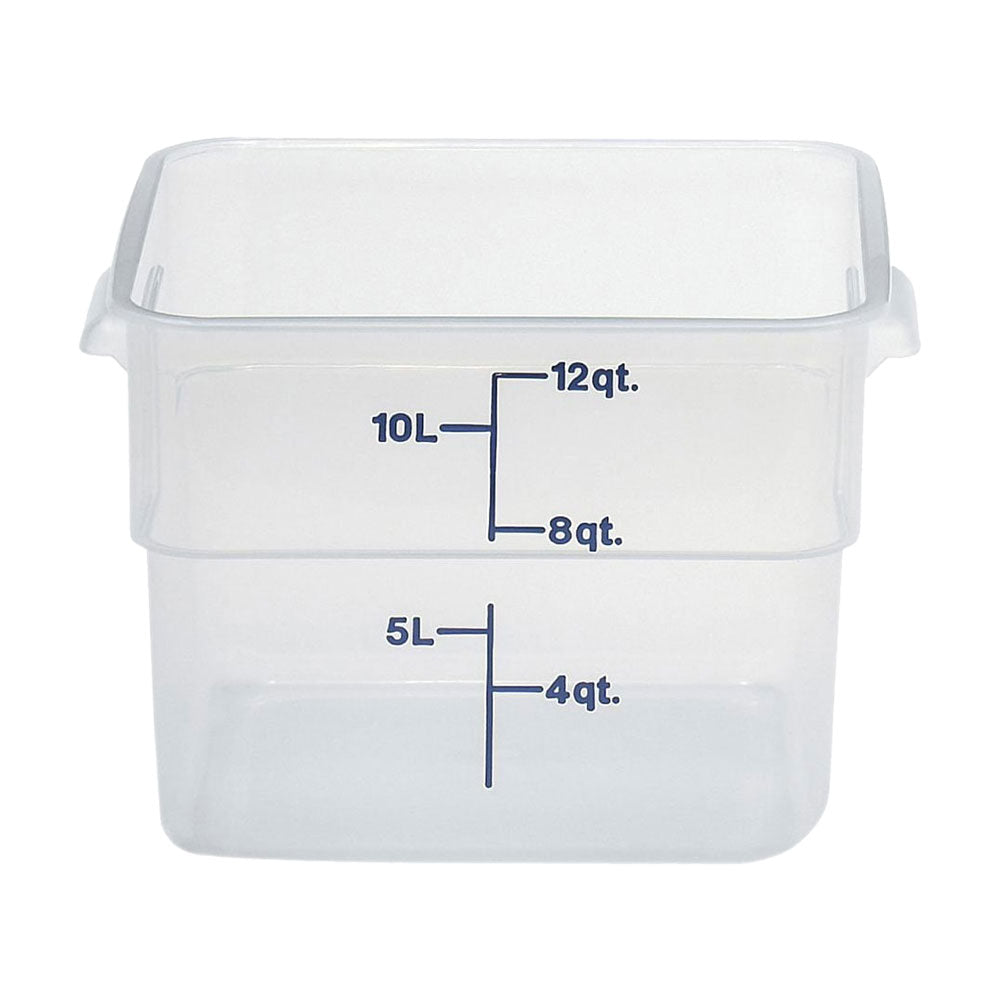 Cambro 12SFSPP190 CamSquare Storage Container, Translucent, 12 qt.