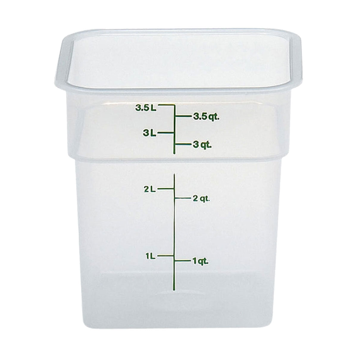 Cambro 4SFSPP190 CamSquare Storage Container, Translucent, 4 qt.