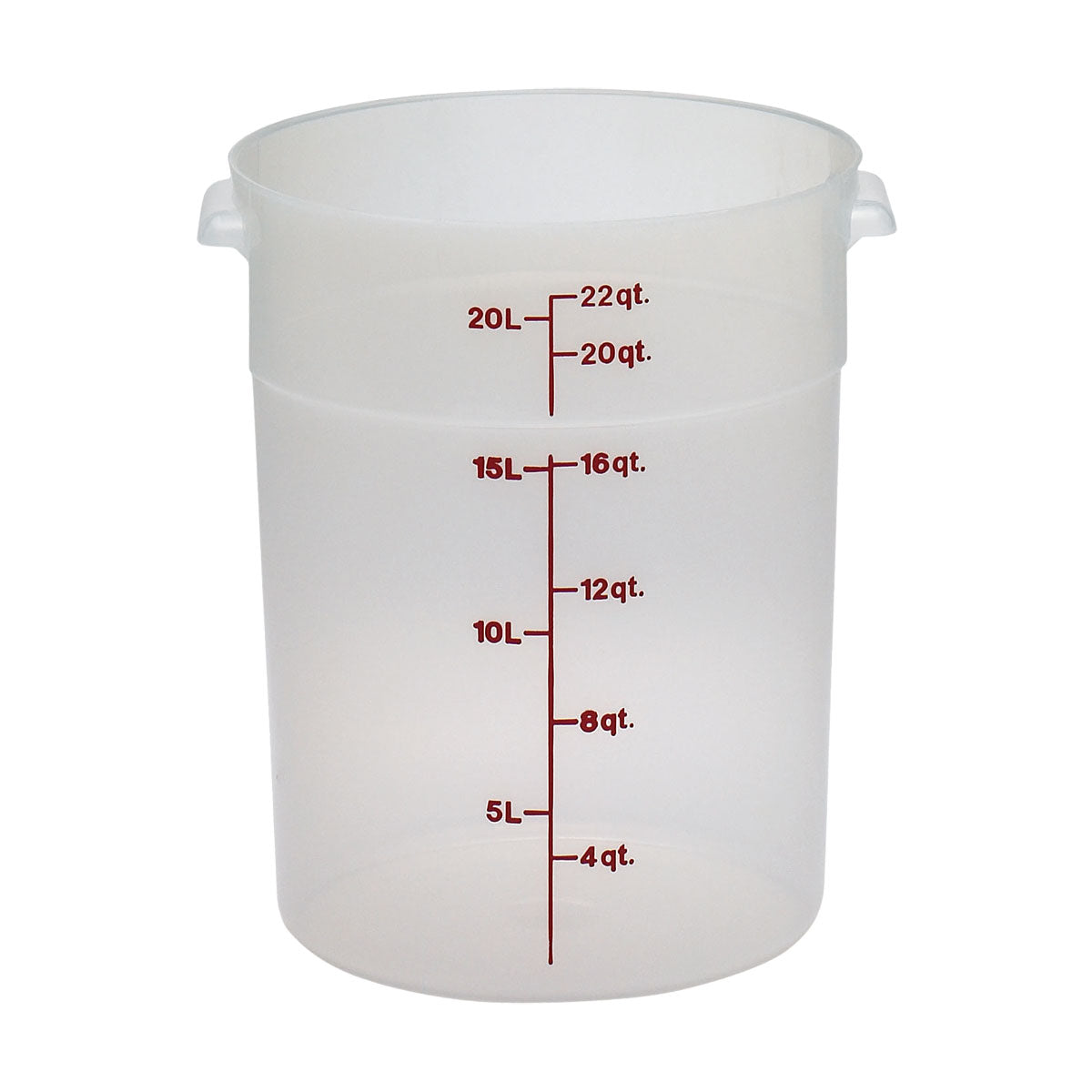 Cambro RFS22PP190 Round Storage Container, Translucent, 22 qt.